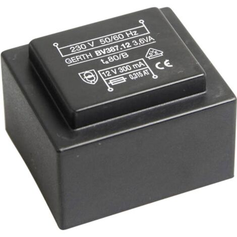 Gerth PTG380801 Transformateur pour circuits imprimés 1 x 230 V 1 x 8 V/AC 3.60 VA 450 mA V056631