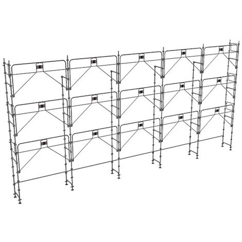 Gerüst 128m² - Struktur allein - Gelände Version - DUO128GC-S
