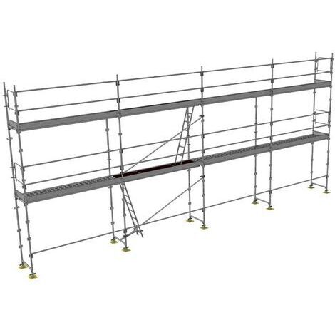 Gerüst 78m² - Struktur allein - Strebe Version - DUO78-S