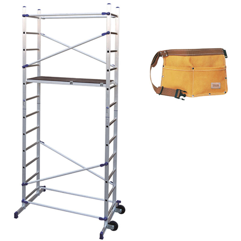 Image of Gerüst für den Hausgebrauch - Max. Arbeitshöhe 4.36m + Werkzeuggürtel - PN/CLI-CEINTURE