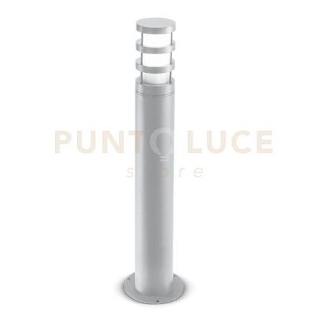 GES012-  PALETTO DA ESTERNO COLORE GRIGIO ALLUMINIO 1 LUCE ATTCCO E27 65CM IP54