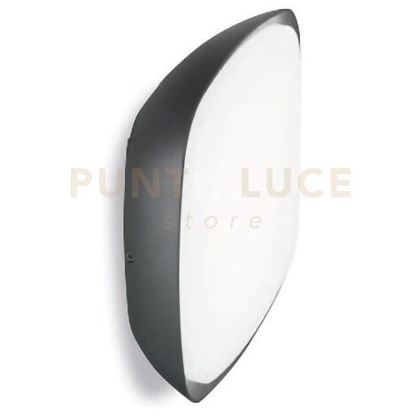 GES090- PLAFONIERA ALLUMINIO GRIGIO ANTRACITE IP65 A LED 4000K 2000LM 20W