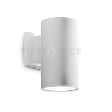 GES1004- APPLIQUE IN ALLUMINIO 1 LUCE ATTACCO E27 COLORE BIANCO IP65