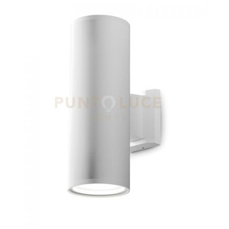 GES1007- APPLIQUE IN ALLUMINIO 2 LUCI ATTACCO E27 COLORE BIANCO IP65