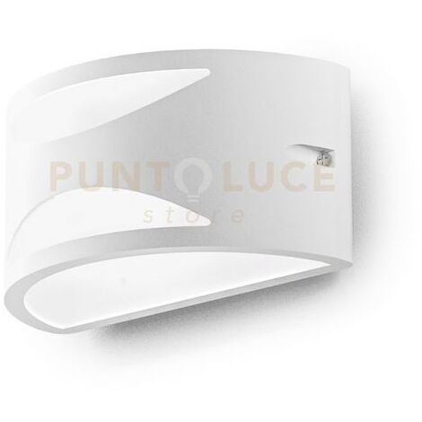 GES1040- APPLIQUE 1 LUCE IN ALLUMINIO ATTACCO E27 COLORE BIANCO