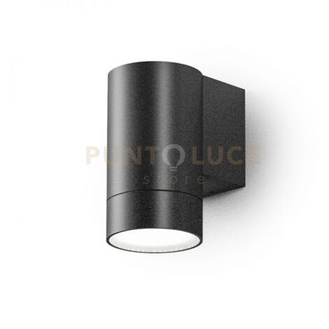 GES1061- APPLIQUE 1 LUCE ATTCACO GU10 COLORE GRIGIO ANTRACITE IN ALLUMINIO IP54 H.11,5CM