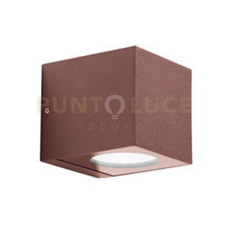GES1092C- APPLIQUE IN ALLUMINIO LED 3000K 1050LM 12W IP65 COLORE RUGGINE
