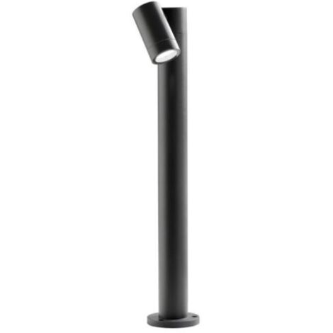 GES1121- PALETTO IN ALLUMINIO 1 LUCE ATTACCO GU10 ANTRACITE IP65 H.70CM