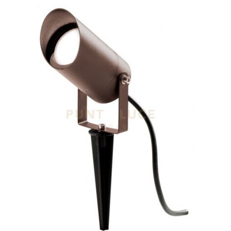 GES1141- FARO PROIETTORE MARRONE 1 LUCE ATTACCO GU10 IP65 D.6X12,5CM