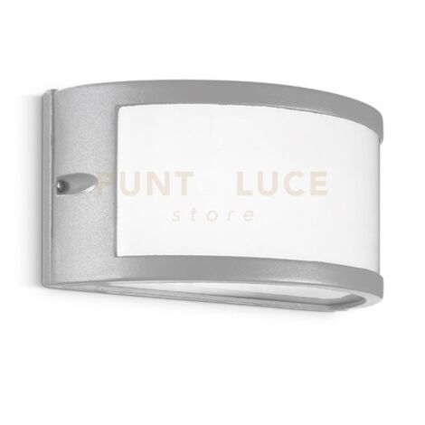 GES140- APPLIQUE GRIGIO ALLUMINIO 1 LUCE ATTACCO E27 IP54 IN ALLUMINIO