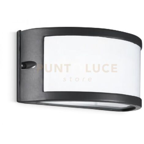 GES141- APPLIQUE GRIGIO ANTRACITE 1 LUCE ATTACCO E27 IP54 IN ALLUMINIO