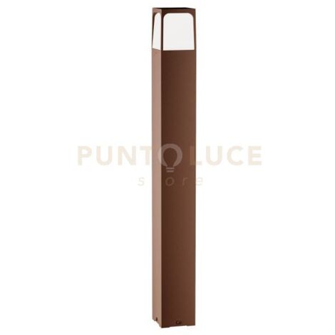 GES2023- PALETTO H.80CM 1 LUCE ATTACCO E27  IP44 IN ALLUMINIO MARRONE