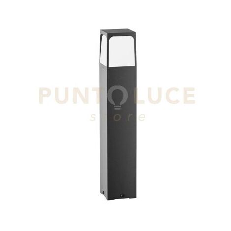 GES2032- PALETTO H.50CM 1 LUCE ATTACCO E27  IP44 IN ALLUMINIO GRIGIO ANTRACITE