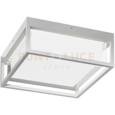 GES2090- APPLIQUE LED 3000-4000-5000K 1200-1340-1330LM 20W BIANCO IP65 ALLUMINIO E METACRILATO