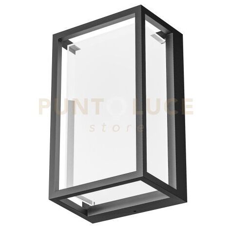 GES2101- PLAFONIERA IN ALLUMINIO A LED 3000-4000-5000K 710-790-770LM 12W IP65 COLORE ANTRACITE