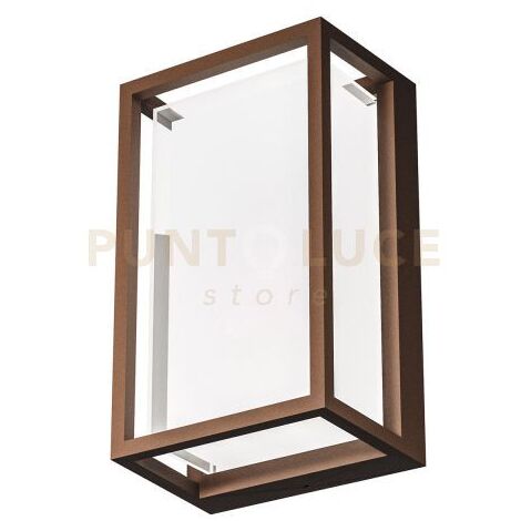 GES2102- PLAFONIERA IN ALLUMINIO A  LED 3000-4000-5000K 710-780-760LM 12W IP65 COLORE MARRONE