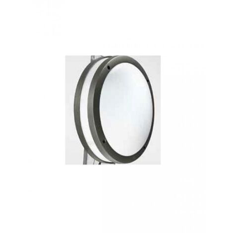 GES290- PLAFONIERA PER ESTERNI 2 LUCI ATTACCO E27 IN ALLUMINIO IP54 D.28CM ANTRACITE