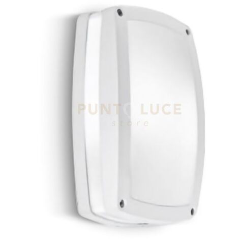 GES303- PLAFONIERA 29CM PER ESTERNO IP54 2 LUCI ATTACCO E27 COLORE BIANCO