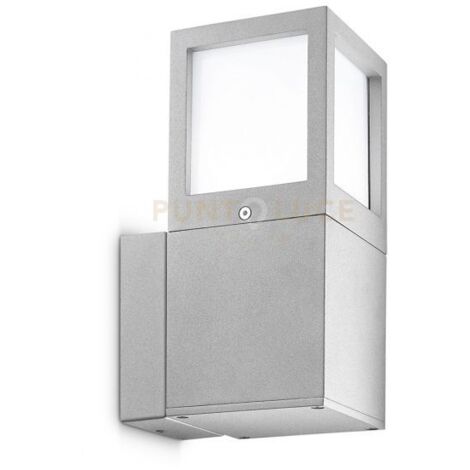 GES340-  APPLIQUE PER ESTERNI 1 LUCE ATTACCO E27 IP54 GRIGIO ALLUMINIO