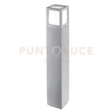 GES341- PALETTO 1 LUCE ATTACCO E27 GRIGIO ALLUMINIO H.65CM IP54