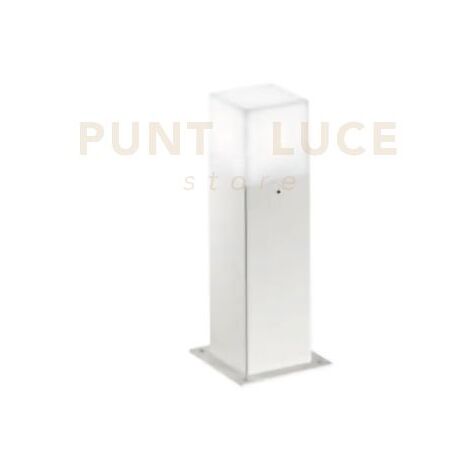 GES401- PALETTO ALLUMINIO 1 LUCE ATTACCO E27 COLORE BIANCO H.30CM