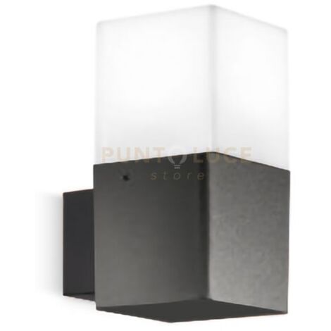 GES410- APPLIQUE PER ESTERNI GRIGIO ANTRACITE  1 LUCE ATTACCO E27 IP44