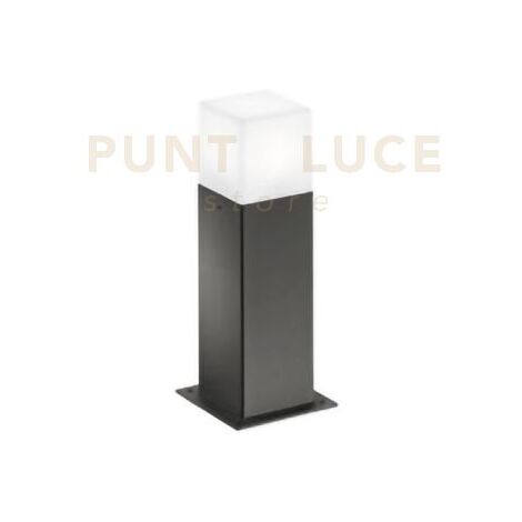 GES411- PALETTO ALLUMINIO 1 LUCE ATTACCO E27 COLORE GRIGIO ANTRACITE H.30CM