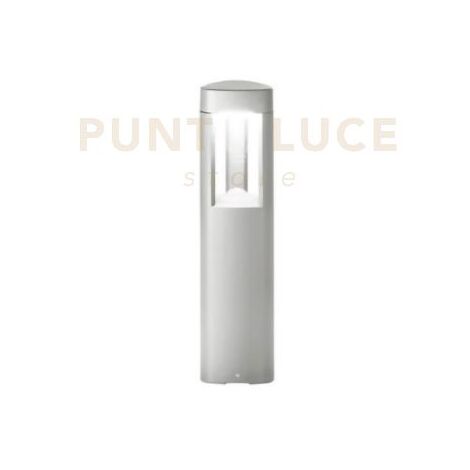 GES480- PALETTO GRIGIO METALLIZZATO 1 LUCE ATTACCO GX53 IP54 H.50CM