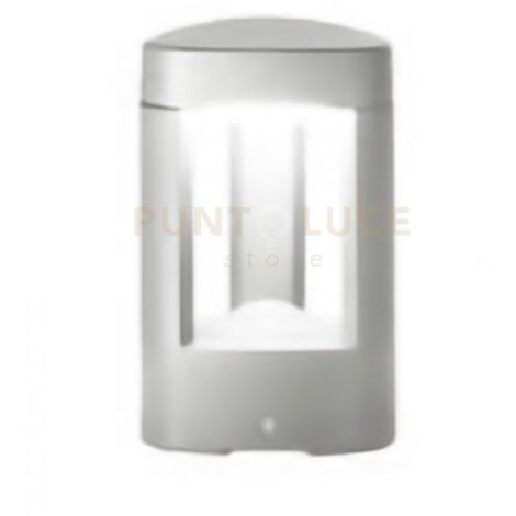GES483- PALETTO IN ALLUMINIO 1 LUCE ATTACCO GX53 GRIGIO METALLIZZATO H.20CM