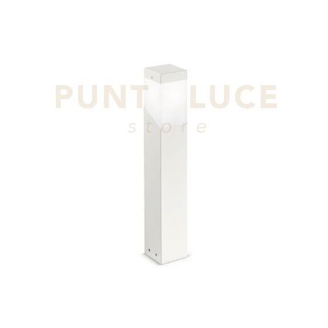 GES600- PALETTO BIANCO 1 LUCE ATTACCO E27 IP44 ALLUMINIO 60CM