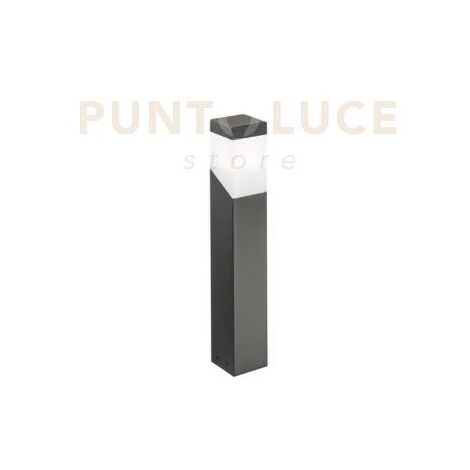 GES610- PALETTO GRIGIO ANTRACITE 1 LUCE ATTACCO E27 IP44 ALLUMINIO 60CM