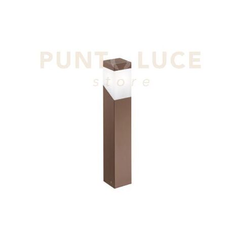 GES620- PALETTO RUGGINE 1 LUCE ATTACCO E27 IP44 ALLUMINIO 60CM