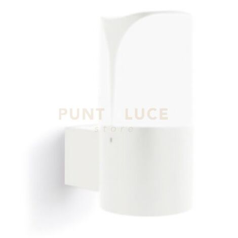 GES713- APPLIQUE 1 LUCE ATTACCO E27 IP44 CLASSE1 COLORE BIANCO H.18CM