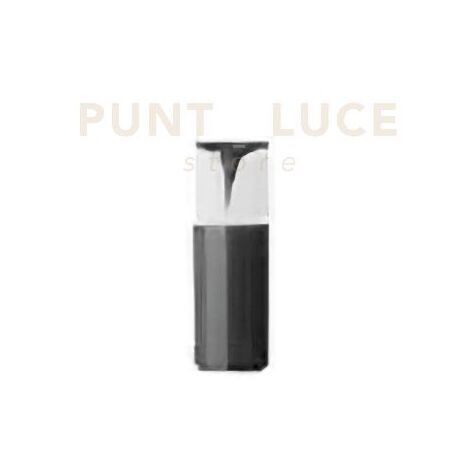 GES730- PALETTO H.30CM D.9CM GRIGIO ANTRACITE 1 LUCE ATTACCO E27 IP44