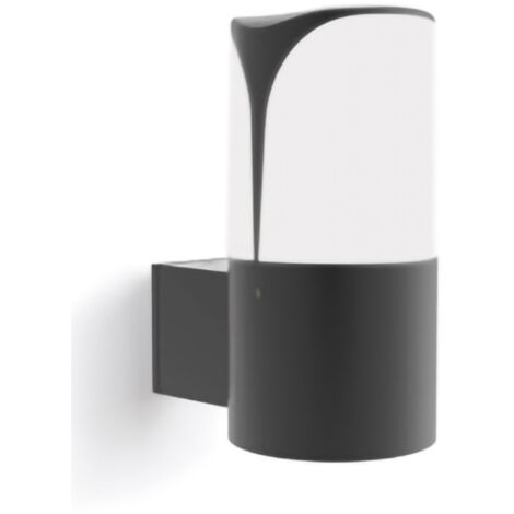 GES733- APPLIQUE H.18CM D.9CM GRIGIO ANTRACITE 1 LUCE ATTACCO E27 IP44