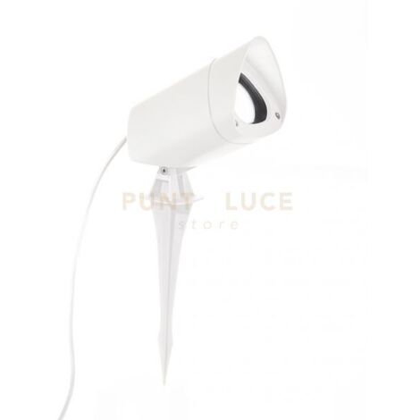 GES740- FARO PROIETTORE IN ALLUMINIO 1 LUCE ATTACCO GU10 IP65 BIANCO