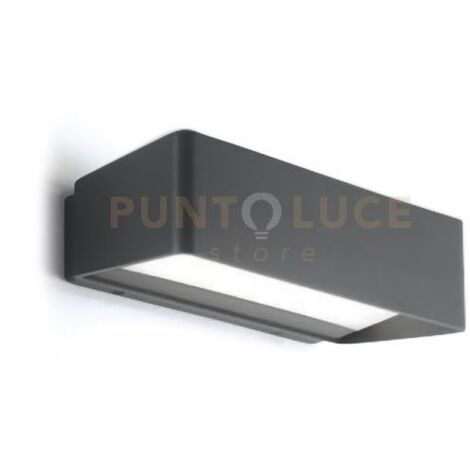 GES761- APPLIQUE GRIGIO ANTRACITE A LED 4000K 1300LM 13W IP65 24,8CM