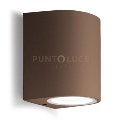 GES902- APPLIQUE RUGGINE 1 LUCE ATTACCO GU10 IP44 6,8X10CM