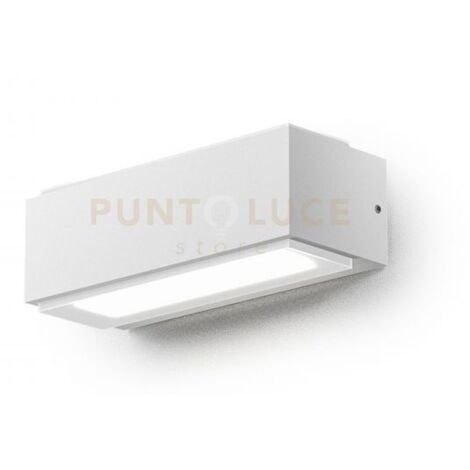 GES961- APPLIQUE LED 4000K 451LM 10W ALLUMINIO IP65 BIANCO 18CM