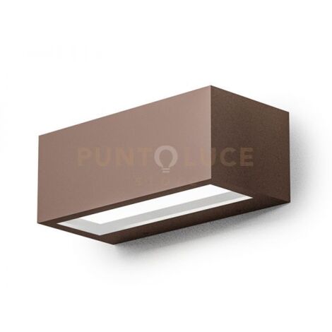 GES972- APPLIQUE LED RUGGINE 4000K 602LM 15W IP65 21,5CM