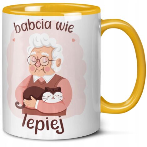Geschenk zum Großelterntag: Tasse „Oma weiß es am besten“ – hochwertige Farben