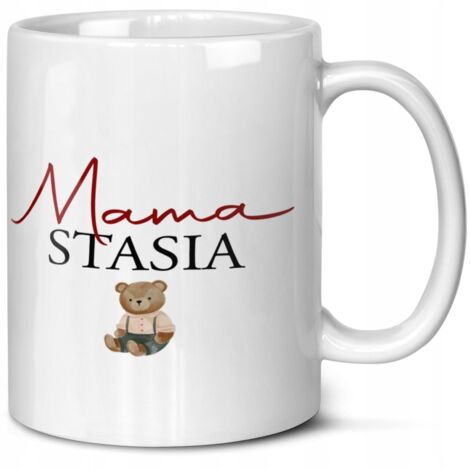 Geschenk zum Muttertag oder Geburtstag von einem Kind (Sohn/Tochter): Teddybär + Namens-Tasse