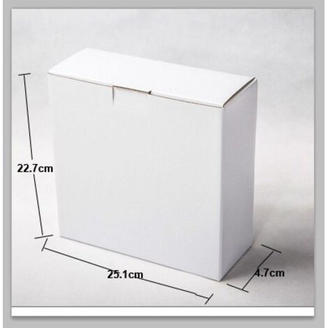 Geschenkbox [Geschenkbox][Karton][Markenstreifen23,2 x 4,7 x 25,1 cmfaltbarMehrzweckverpackungPartyweiß1 Box]
