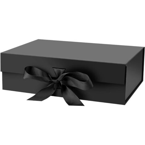 Geschenkbox mit Deckel und Magnetverschlussband für elegante Geschenkverpackungen zu Geburtstagen und Hochzeiten.