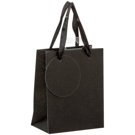 Geschenktasche Pailletten Minigröße schwarz - Feeric lights & christmas