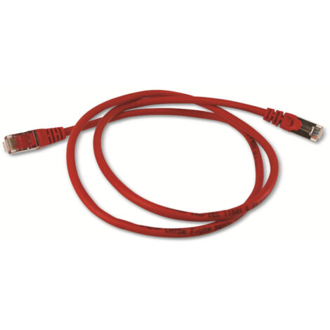 Geschirmtes f/utp Kategorie 5e 1m rot geschirmtes Patchkabel