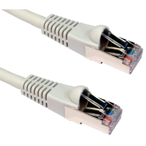 Geschirmtes Patchkabel s/ftp Kategorie 6a/10g pimf losh ,05m Farbe white