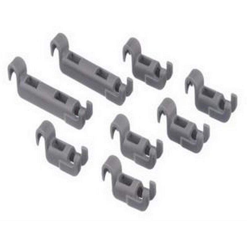 Ersatzteil - Lager Clips/Klappstachelreihe (8 Stk.) - - neff, siemens Bosch gaggenau, viva, gorenje, balay, constructa, junker, profilo, pitsos,