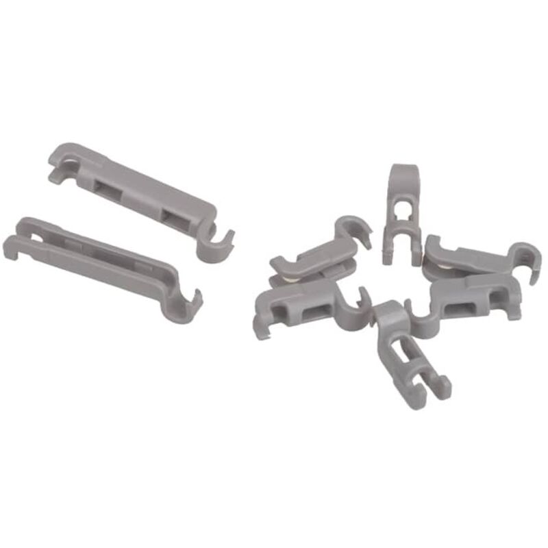 Ersatzteil - Lager Clips/Klappstachelreihe (8 Stk.) - - Neff, Siemens Bosch Gaggenau, Viva, Gorenje, Balay, Constructa, Junker, Profilo, Pitsos,