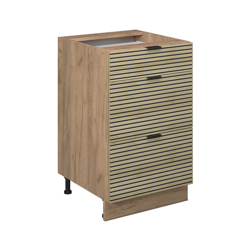 Vicco - Küchenunterschrank Fame-line, Eiche Paneel, 50 Cm Ohne Arbeitsplatte